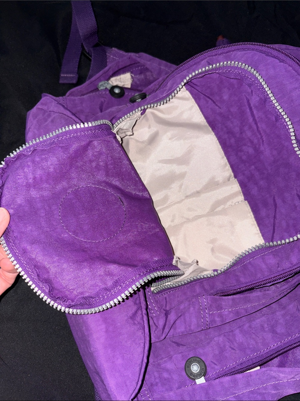 Kipling Large Backpack with Monkey Keychain - Picture 6 of 6